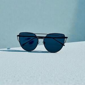 Stylish Black and Blue Sunglasses